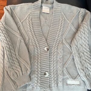 NWT Taylor Swift The Tortured Poets Department Gray Cardigan size XS/S